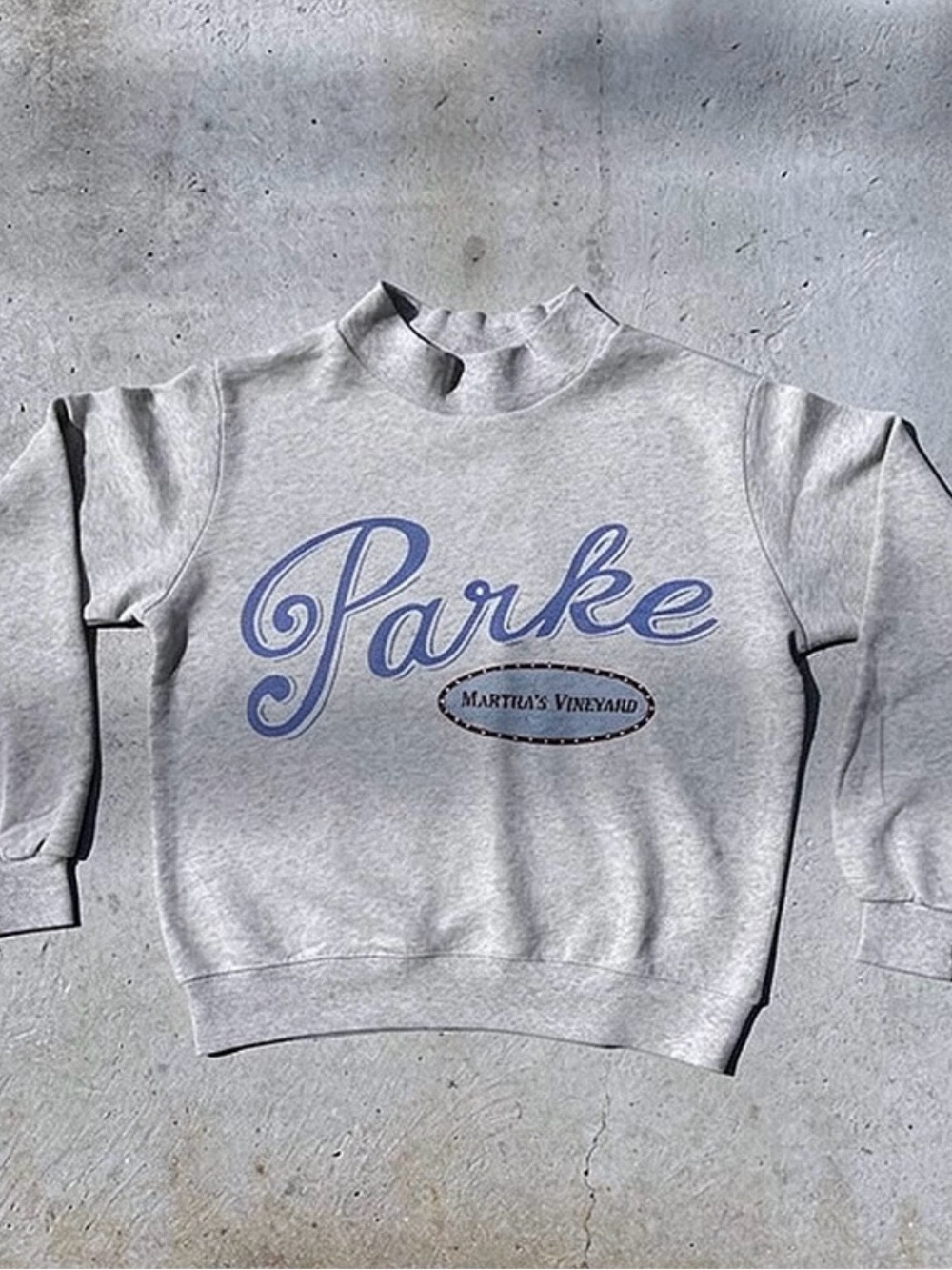 Parke Martha's Vineyard Gray Crewneck Sweatshirt